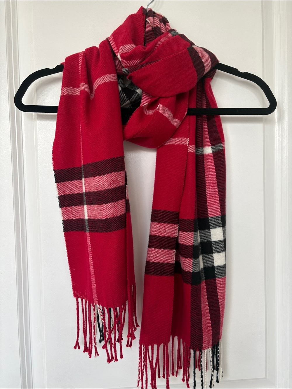 Royal Rossi 100% cashmere plaid scarf